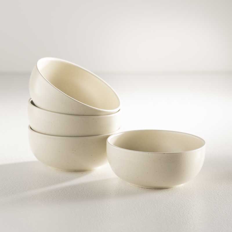 Pacifica Soup Bowls, Set of 4 (Vanilla)